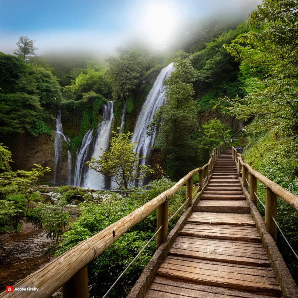 hiking trails with waterfalls