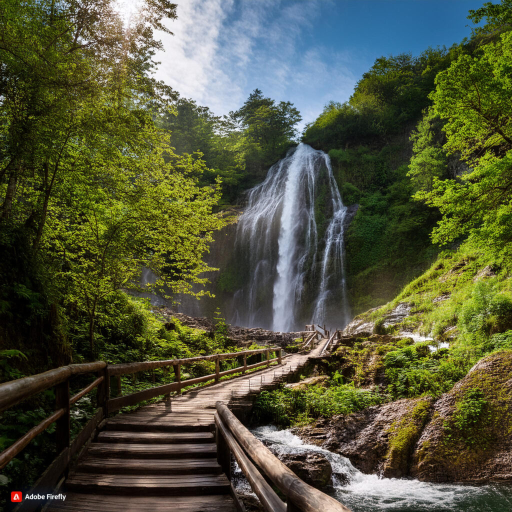 hiking trails with waterfalls