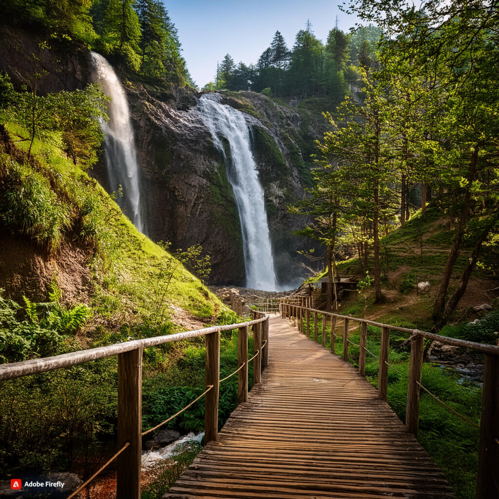 hiking trails with waterfalls