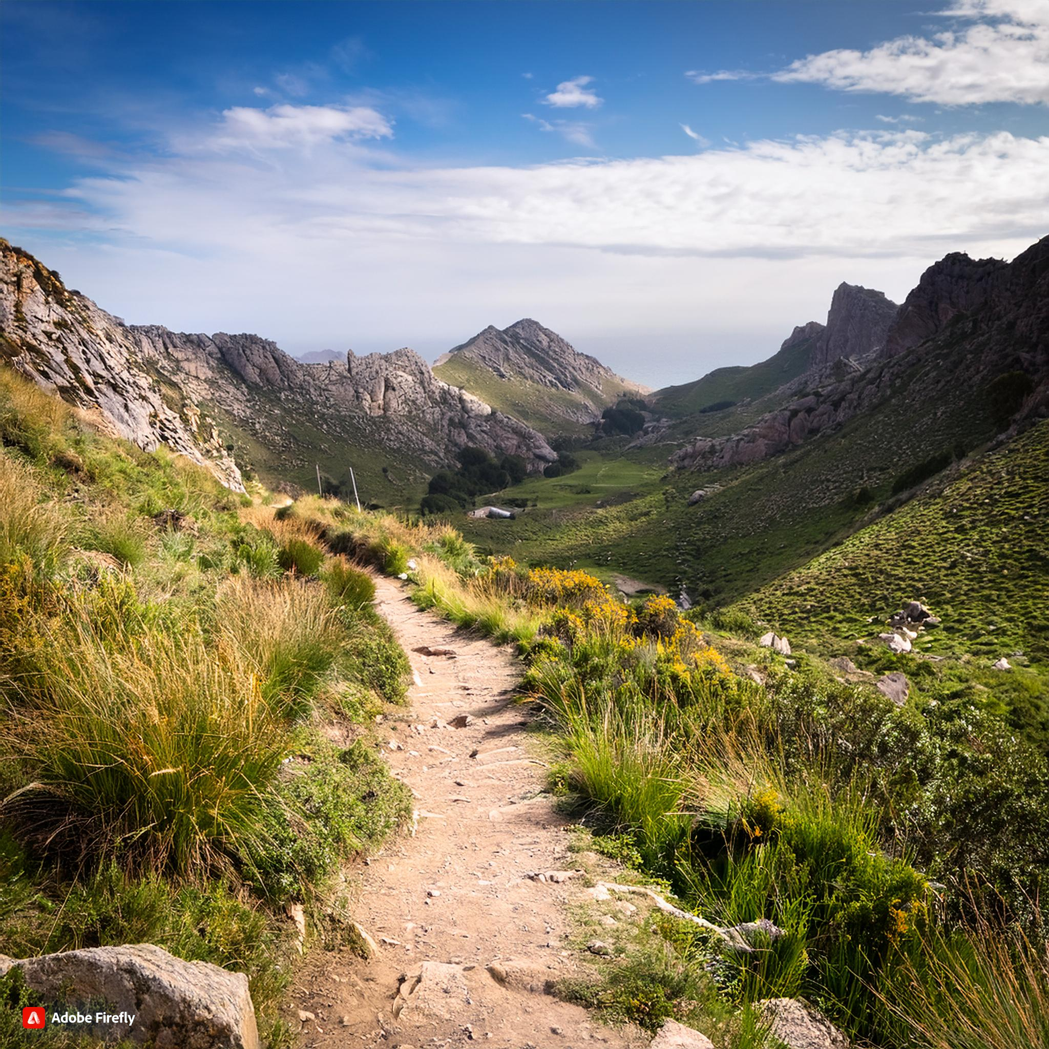 hiking trail in spain